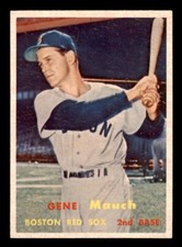 1957 Topps Baseball #342 Gene Mauch NM/MT *f1