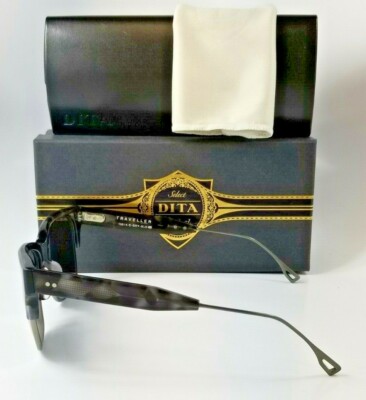 DITA サングラス TRAVELLER 19014-C-GRY-SLV-55 NEW DITA TRAVELLER 19014-C-GRY-SLV-55 Matte Grey Havana Sunglasses