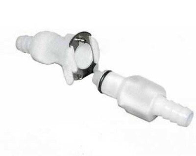 Fuel Gas Line Quick Connect Disconnect 1/4 Motorcycle Atv Dual Shut Off White