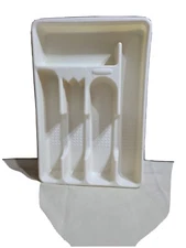 Vtg Rubbermaid Cutlery Tray Silverware/Flatware/Utensil Holder 13”x 9” creme
