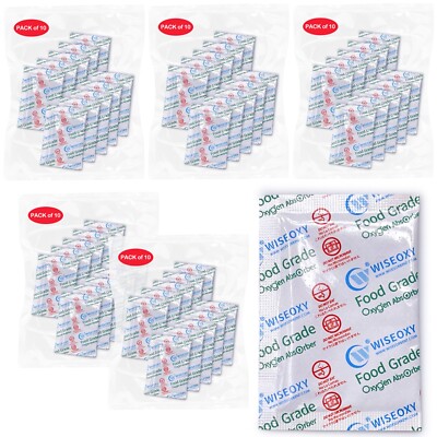 500cc Oxygen Absorbers for Long Term Food Storage Mylar Bags Dryers O2 Absorbers