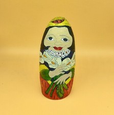 Maraca Gourd Tarrali Columbia Latin America Hand Painted Folk Art