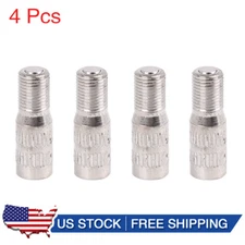 4pcs 27mm Chrome Tyre Wheel Valve Stem Cap Extension Extender for Car Vehicle