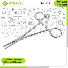 Cynamed Mosquito Hemostatic Forceps with Antiglare Coating Premium Quality 5inch