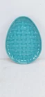FIESTA easter 10" EMBOSSED EGG turquoise blue HOLIDAY appetizer snack PLATE new