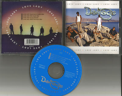 DAMAGE Love Lady 4TRX w/ RARE REMIXES Europe CD single USA seller 1997 Femi Fem