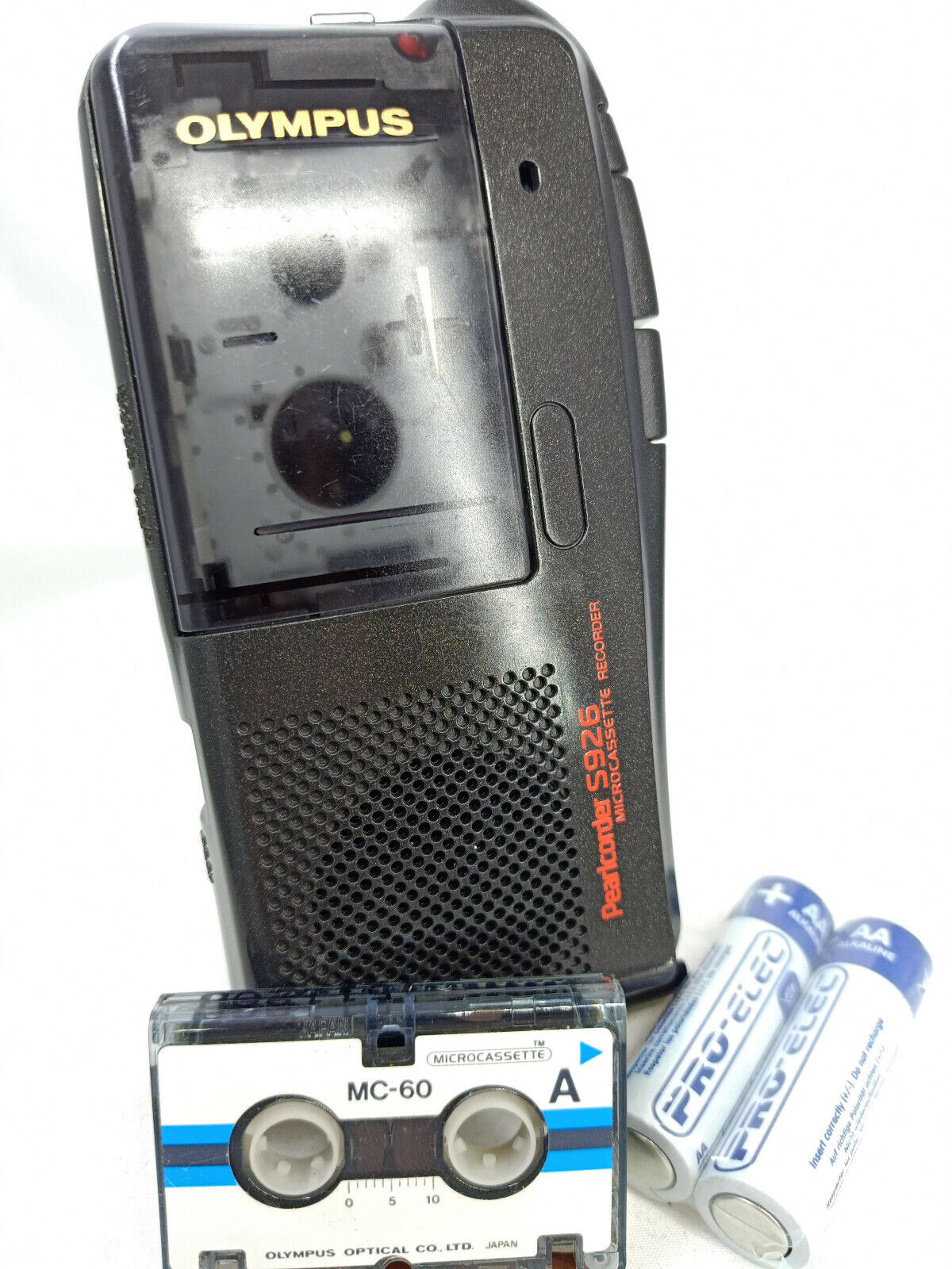 Olympus S926 MicroCassette Pearlcorder Voice Recorder Dictaphone Dictation  Black