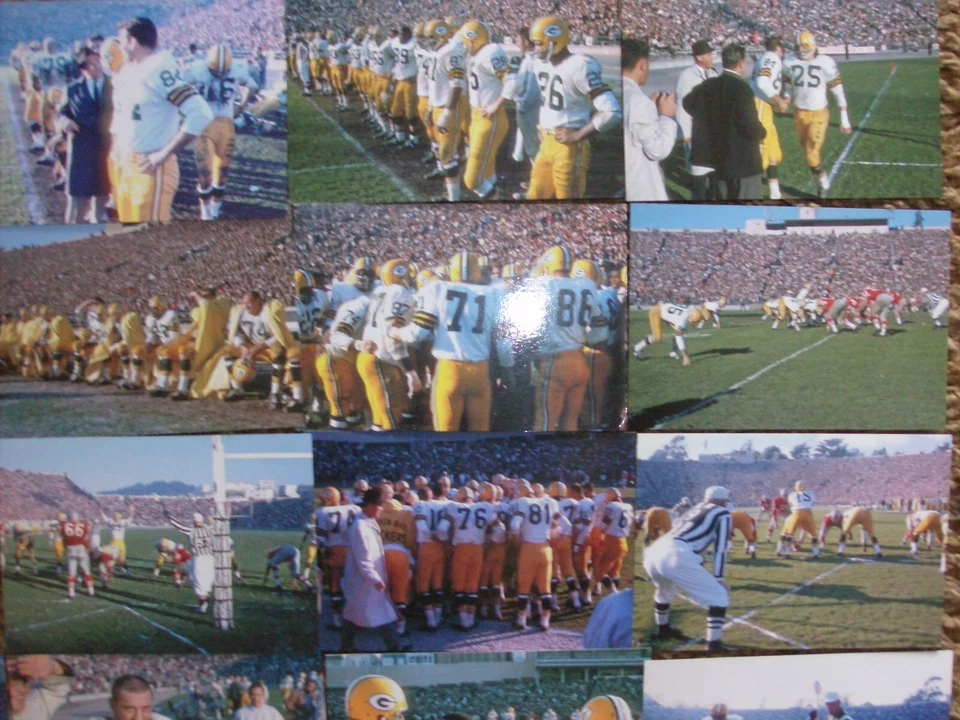 1960s GREEN BAY PACKERS  (20) 4" X 6" COLOR PHOTOS- LOMBARDI- STARR, HORNUNG - Image 4 of 4