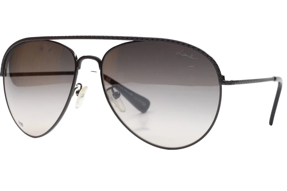 Gafas de sol Lanvin Paris SLN003 H41X Gunmetal Aviator Luxury Italia 60-15-135 mm Foto 2 de 4