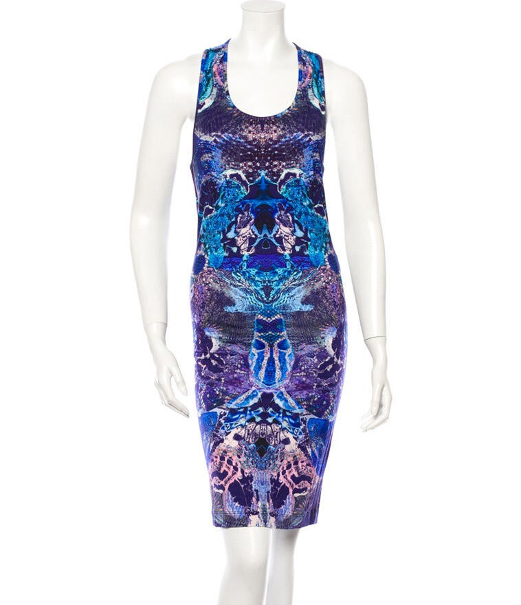 ALEXANDER McQUEEN SS 2010 Plato's Atlantis Digital Print Dress IT