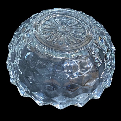 Lampada fata Homco vintage rotonda cubista vetro trasparente portacandele globo USA - Foto 10 di 12