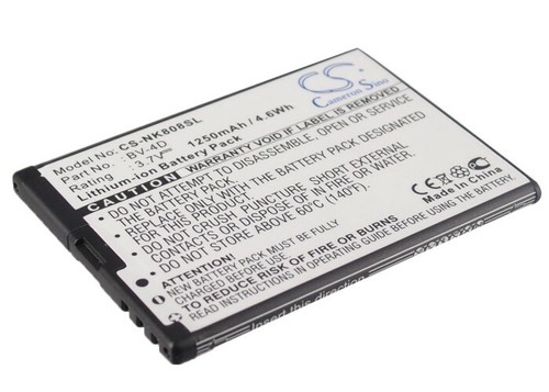 Li-ion Battery for Nokia 808 808 PureView Lankku 3.7V 1250mAh - Picture 2 of 5