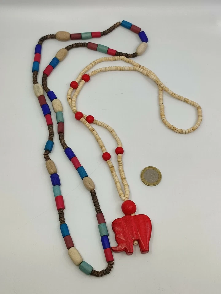 12 x Holzkette - Neu - Fashion Design Kette Sammlung Konvolut Schmuck Auflösung - Bild 4 von 4
