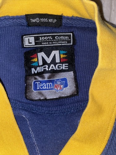 San Diego Chargers #55 JR SEAU 1995 MIRAGE SWEATER SIZE LARGE - Picture 5 of 9