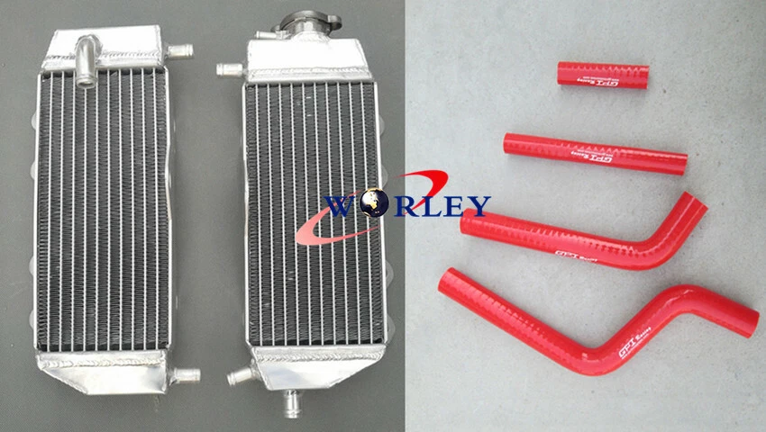 Алюминиевый радиатор и шланг для Yamaha YZ125 YZ 125 2005-2014 06 07 08 09 11 СИНИЙ - Изображение 2 из 4