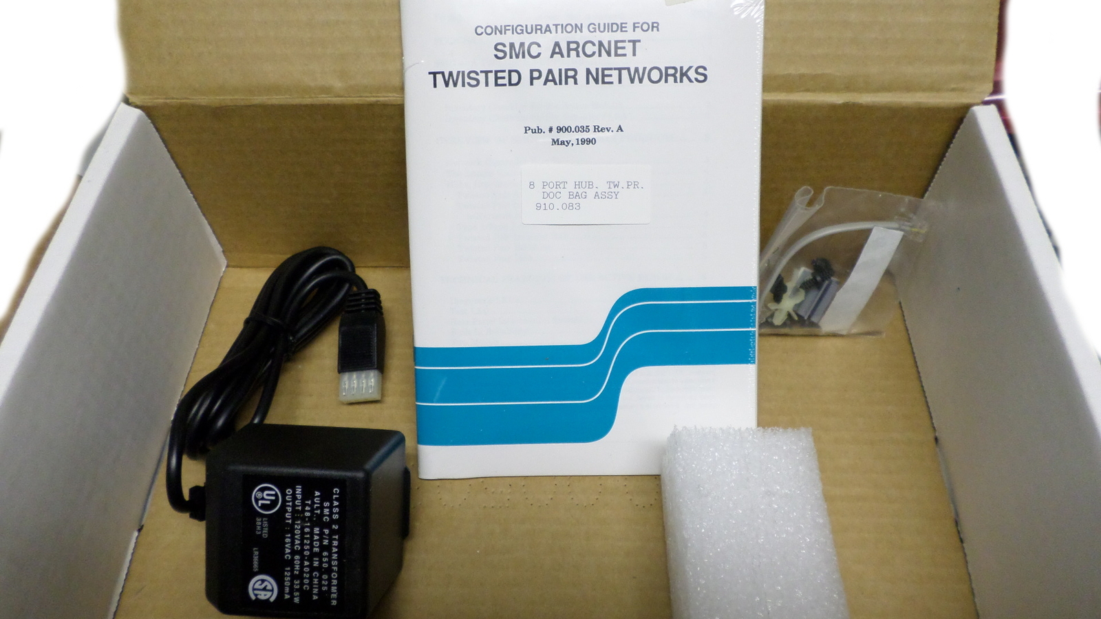 New SMC 750.14101 Arcnet Active Hub Twisted Pair 8 Port TP new Retail ...