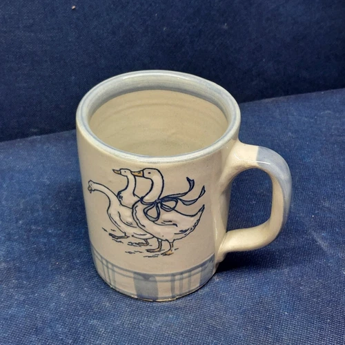 Vintage Louisville Pottery "Gaggle Of Geese" Individual Coffee Mug USA EUC 