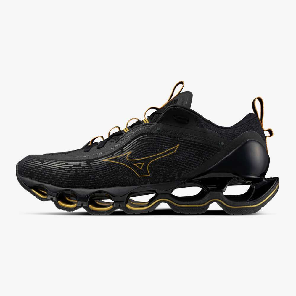 MIZUNO Wave Prophecy 13 J1GC2451 32 Black Gold Width 2E