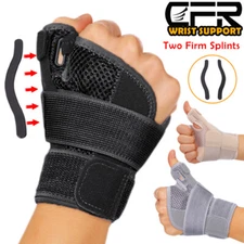 Thumb Wrist Support Brace Hand Carpal Tunnel Sprain Arthritis Running Left&Right