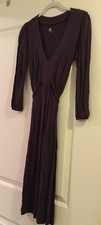 NWT GAP Women's size S Small Dress Purple Cotton Jersey Long Sleeve NEW