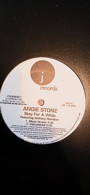 Angie Stone - Stay For a While PROMO - Vinal record Never played!!!
