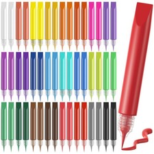 24 Pcs Suncatcher Paint Pens, Stained Glass Sun Catcher Pens 24 Colors 10ML E...