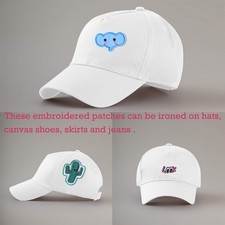 60PCS Random Assorted Styles Embroidered Patches, Sew on/Iron on Patches, App...