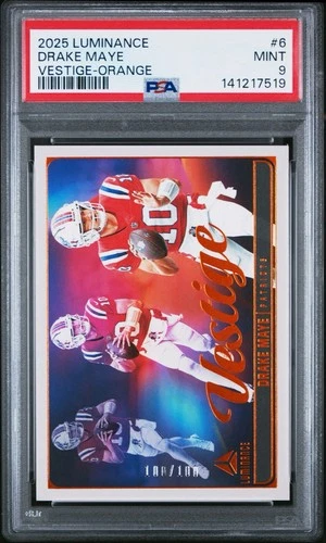 2025 PANINI LUMINANCE DRAKE MAYE VESTIGE ORANGE 100/100 EBAY “1/1” PSA MINT 9🔥