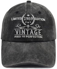 Xpayzere 67th Birthday Gifts One Size, Limited Edition 1959 Embroidered Black