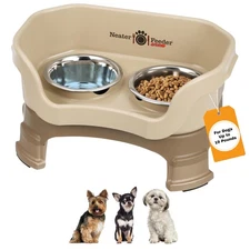 Neater Feeder Deluxe Mess Proof Dog Bowls Elevated for Small Breeds – Made in...