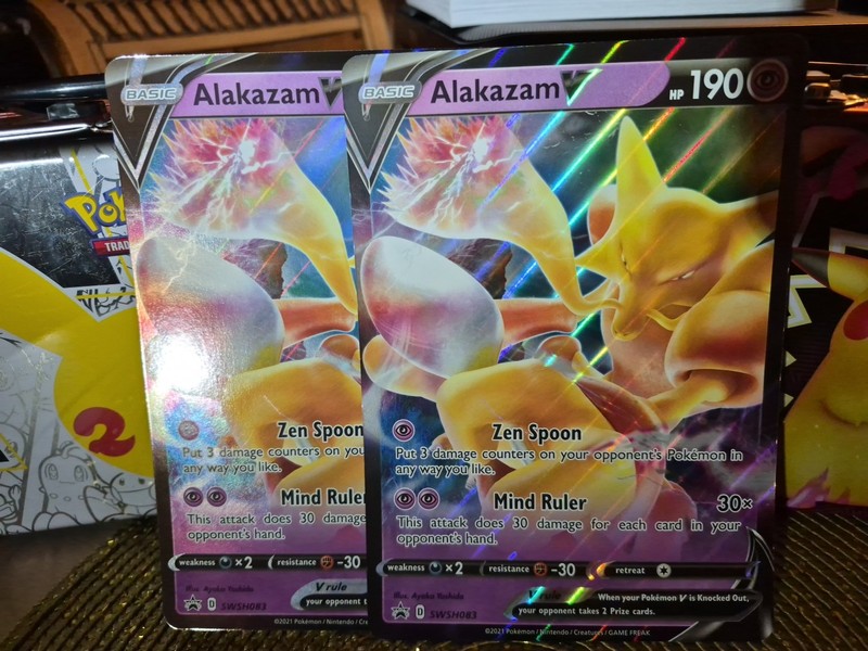 Alakazam v SWSH083 Jumbo Cards Holo Lot Of 2
