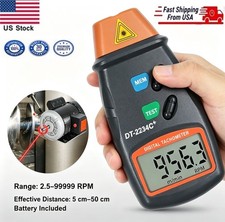 Handheld Digital Laser Photo Non-contact Tachometer 2.5-99999 Rpm Speed Gauge Handheld Digital Laser Photo Non-contact Tachometer 2.5-99999 Rpm Speed Gauge