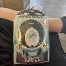 Coby Portable Compact CD Player Super Slim With Headphones NIP 1990s