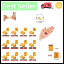 Nylon XT30 Connectors - 20 Pairs with Shrink Tubing for Safe Battery Connections
