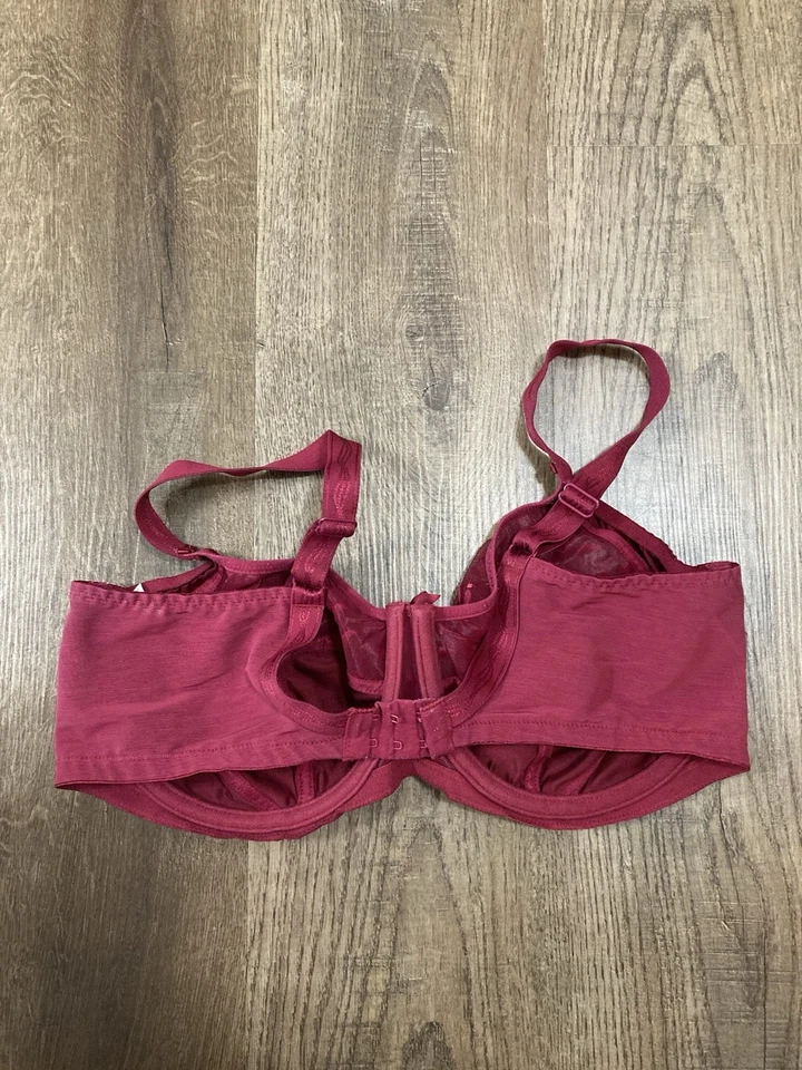 Sujetador para mujer Elomi rojo cobertura completa con aros talla 38F Foto 3 de 4