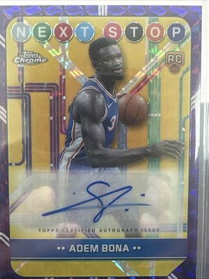 2024-25 Topps Chrome - Next Stop Signatures Adem Bona #NSS-AB (AU, RC)