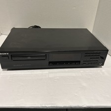 VINTAGE SONY CDP-215 SINGLE CD PLAYER COMPACT DISK PLAYER TESTED NO REMOTE
