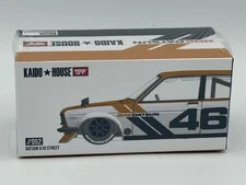 Kaido House x Mini GT DATSUN 510 PRO STREET GOLD BRE #052 SEALED LE V3