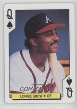 1992 US Playing Card Atlanta Braves Box Set Lonnie Smith #QS 0wm7