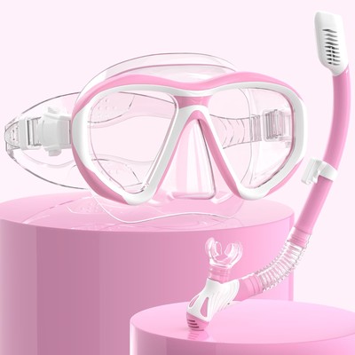 Set da snorkeling per bambini Maschera / Boccaglio / Pinne - Blu