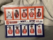 2025 26 SYRACUSE ORANGE BASKETBALL SIGNED TM PHOTO PICTURE ACOA KIYAN ANTHONY