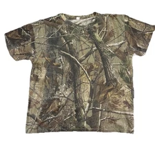 Vintage Realtree Camo T Shirt Men's XL Green Outdoor 90s Hunting Boxy Boho