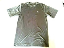 Adidas Climalite Short Sleeve Training T-Shirt Gray Mens Size Medium
