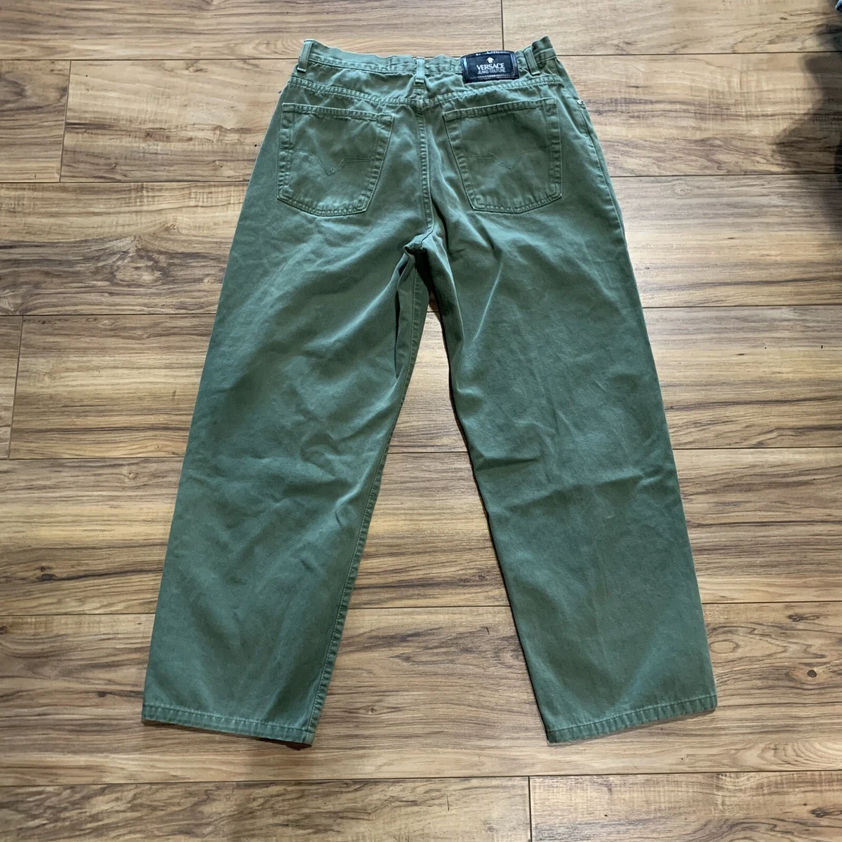 Vintage Versace Jeans Couture Olive Green Pants Size Men s 34 x