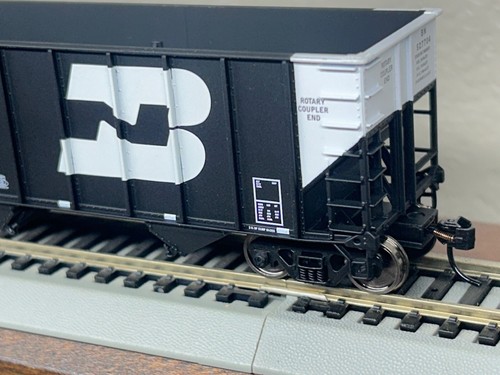 BURLINGTON NORTHERN BETH 100t ROTARY COAL HOPPER 6 pack HO SCALE GOLD LINE NEW - Picture 8 of 10