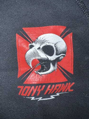 Vintage 1983 Tony Hawk Powell & Peralta Discus Athletic Black Sweatshirt Youth S - Picture 3 of 10