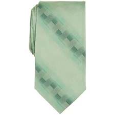 Perry Ellis Portfolio Green Shaded Solid Necktie NWT MSRP $55