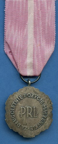 Poland Polish Medal for long Marriage Medal Silver & Enamel - Picture 2 of 2