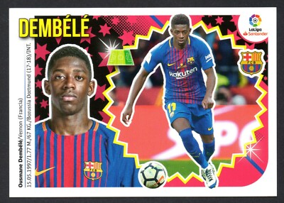 DEMBÉLÉ #15A BARCELONA 2018-19 STICKER PANINI LA LIGA ESTE SANTANDER