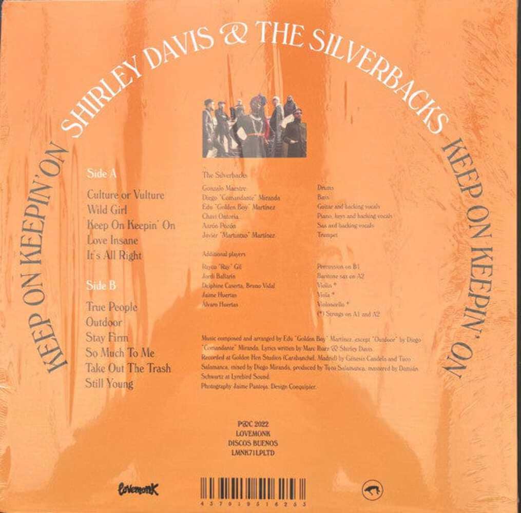 Shirley Davis & The SilverBacks - Keep On Keepin' On (LP